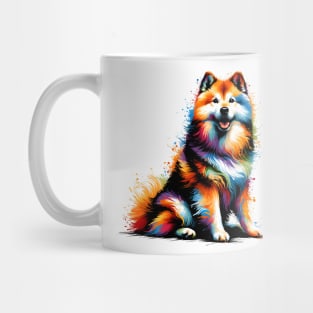 Vibrant Shikoku in Colorful Paint Splash Artwork Mug